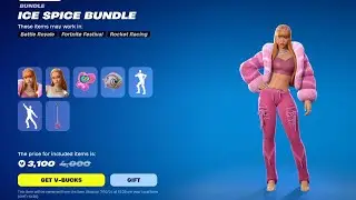 NEW Ice Spice Bundle & EMOTES Fortnite item shop