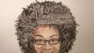 Painting Afro With Images - Watercolour