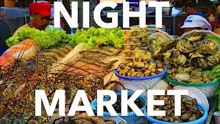 Какие цены в ТАИЛАНДЕ на еду? NIGHT MARKET в городе ЧУМПХОН // THAILAND - CHUMPHON