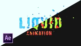 2D Liquid Text Animation in After Effects