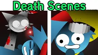 FNF VS Sprunki Death Scenes | Wenda VS Gray & BF (Incredibox Sprunki x Friday Night Funkin'