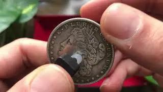MUST HEAR - Ping Test - REAL 90% Silver Counterfeit Morgan Dollar 1889CC