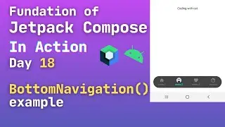 jetpack compose bottom navigation bar | android compose bottom navigation example | day18