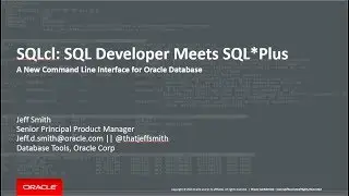 Oracle SQLcl Demonstration