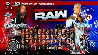 WWE 2K25 PPSSPP Update V2 | Full Character Mod Smackdown HD Graphics