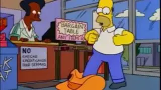 Camara oculta al minisuper de Apu - Los Simpson