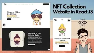 🔥Create an NFT Collection Website Landing page with React JS [Mobile Responsive]