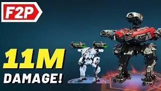 War Robots: 11,300,000 Million Damage Using Free to Play Robots and Weapons - WR F2P