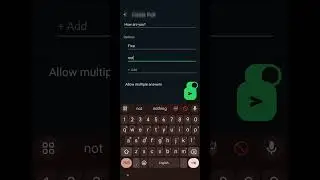 Create WhatsApp Poll