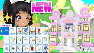 *NEW* ROYAL PALACE and 22 FURNITURE ITEMS in ADOPT ME UPDATE (roblox)