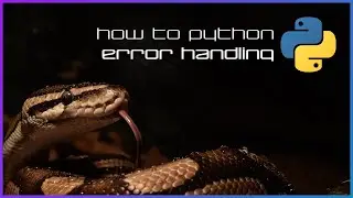 Try/except error handling - How to Python - Basics 11