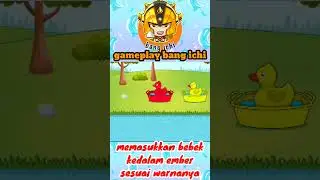 bermain dan belajar dengan bebek berwarna warni #fun game #shorts