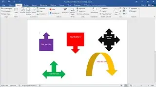 How to draw or insert block arrows in Word