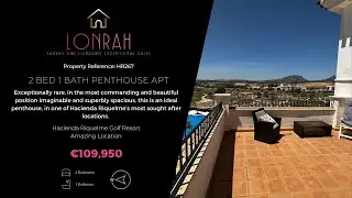 Hacienda Riquelme Golf Resort Penthouse - HR267 - SOLD