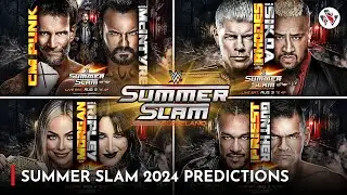 WWE Summer Slam Match Card Predictions | Wwe Summer Slam 2024 Predictions