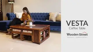 Wooden Center Table Design | Vesta Coffee Table | Wooden Street