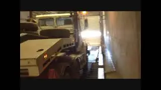 Unloading An Excavator In The Bulk Shed At Townsville Port