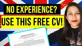 UK CV Format for Freshers | NO EXPERIENCE? Use this Resume to Get Interview Calls