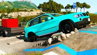 Weird Speed Bumps vs Cars #3 | BeamNG DRIVE