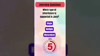 Java Interview Quiz: #10 Test Your Knowledge | 5-Second Challenge! 🚀 #interview #interviewquestions