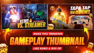 Make This Trending 🔥 Gameplay Thumbnail like kemo & @TheBixiOP  |  How to Make Gameplay Thumbnail