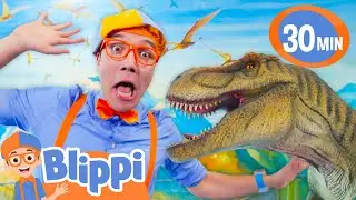 Blippi Talks To Dinosaurs! | BEST OF BLIPPI TOYS | Educational Videos for Kids