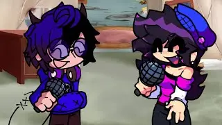 Hola nueva amiga tambien estas perdida? - FNF BloodN' Cartoon but Jeff and Mora sing it (Cover)