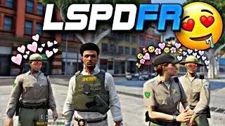 Playing GTA 5 As A POLICE OFFICER🚨| Female Back-Up EDITION* | LSPDFR | 4K