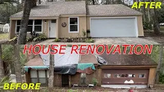 60 DAYS RENOVATING AN ABANDONED HOUSE  From START to FINISH (2 months in 5 Minutes )