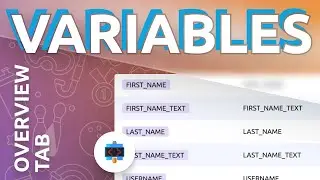 Overview of the Variables tab in PuzzleBot / Personal Variable and Global Variable