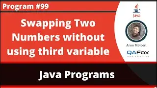 Java program to swap two numbers without using third variable