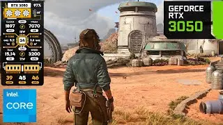 Star Wars Outlaws on GeForce RTX 3050 (RTX ON)