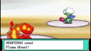 Pokemon Platinum (DS) Storyline Battle #5 - Gym Leader Gardenia (Full Screen)