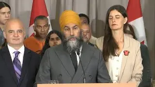 Jagmeet Singh holds press conference after supply and confidence deal with Liberals ending
