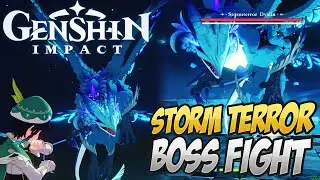 THE WIND DRAGON! Storm Terror Dvalin Boss Fight! Genshin Impact