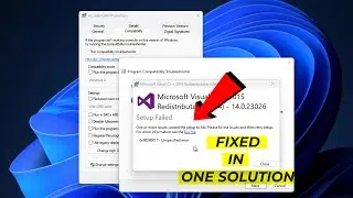 (FIXED)  setup failed Microsoft visual C++ 2015 | One solution | 2023