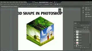 how to make a 3d object in Photoshop || how to convert any shape into 3d shape in Photoshop