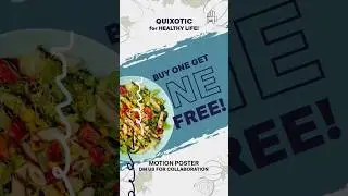 Buy One Get One Free Food Restaurant Motion Poster #motionposter #foodrecipe #motiondesign