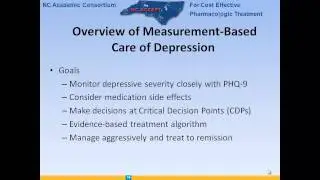 Internal Medicine Grand Rounds - Managing Depression in Primary Care