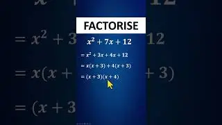 x2+7x+12 Factorise 