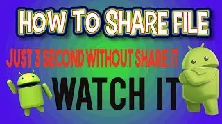 How to share anyting only 3 seconds without SHARE IT