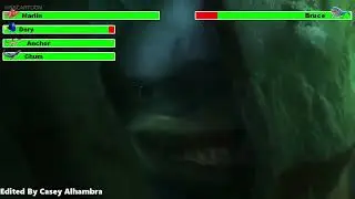 Finding Nemo (2003) Bruce Goes Mental with healthbars