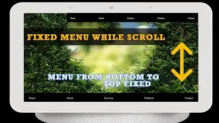 How To Create An Website Fixed Header On While Scroll a Page Using HTML CSS | JavaScript | 