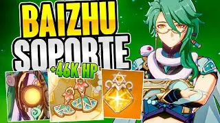 BAIZHU SOPORTE! LA MEJOR BUILD de BAIZHU, MEJORES ARTEFACTOS, EQUIPOS en GENSHIN IMPACT