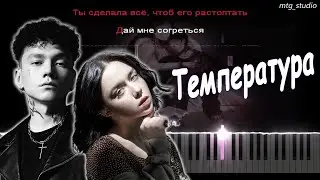 Три дня дождя, polnalyubvi - Температура | КАВЕР НА ПИАНИНО | ТЕКСТ | КАРАОКЕ | НОТЫ | MIDI