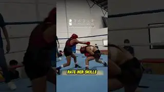 Rate her boxing skills… 🥊