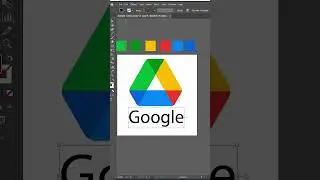 How to create a Google Drive Logo in Illustrator #Short  #adobeillustrator #Vectorillustrator