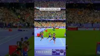 200m MEN OLYMPIC FINAL 🚀🔥 WHAT A RACE 😱 #olympics #paris2024 #trackandfield