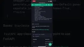 The FastAPI API Reference!!!! Code API reference is OUT!!!!! #python #coding #apidevelopment