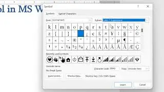 How to type Plus Minus symbol in Word